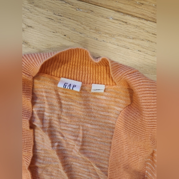 GAP | Coral and white striped cardigan - Picture 5 of 6